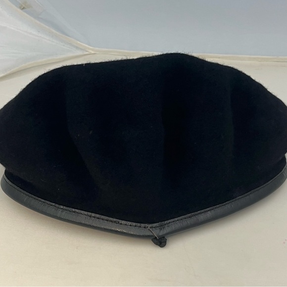 2001 Army Wool Military Beret With Blue Flash Patch Parkhurst Tag Size 7 1/4 - Picture 3 of 16